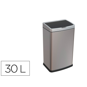 Papelera metalica q-connect...