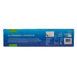 Plastificadora q-connect kf19091 din a4 estandar 2 rodillos hasta 125 mc