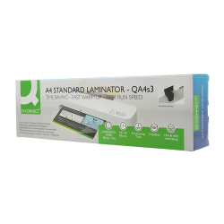 Plastificadora q-connect kf19092 din a3 estandar 2 rodillos hasta 125 mc