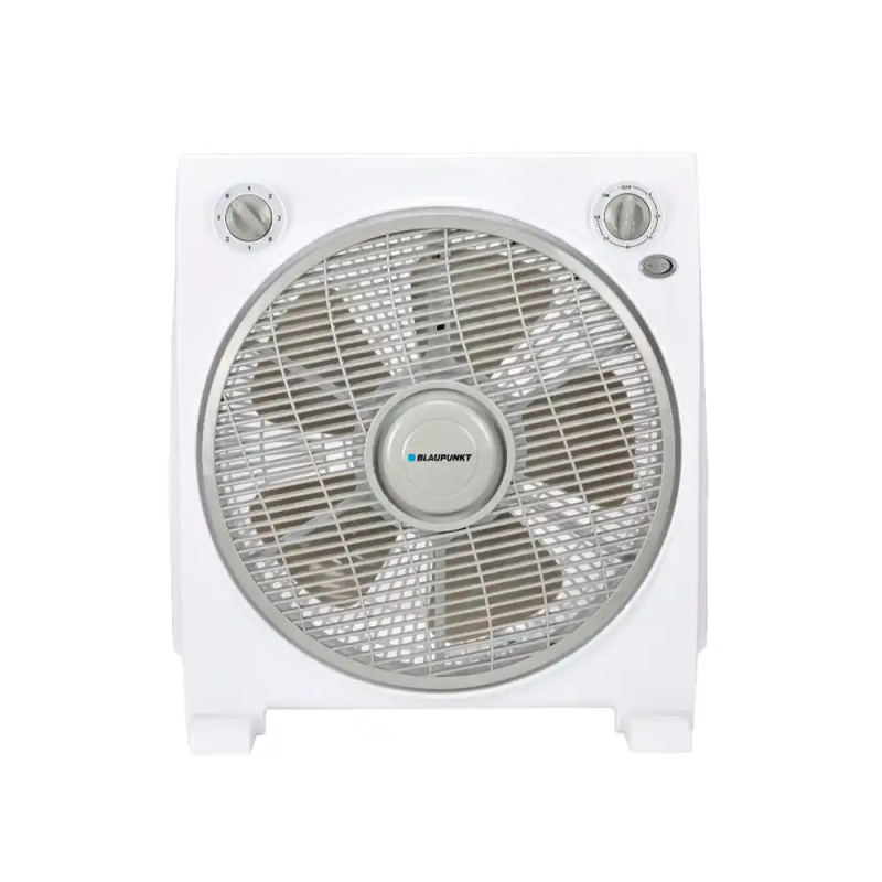 Ventilador de suelo blaupunkt box fan 45w 30cm diametro 5 aspas 3 velocidades con temporizador y rejilla