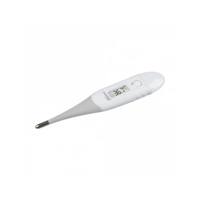 Termometro digital medisana ecomed punta flexible pantalla led lectura temperatura rapida en 10 segundos