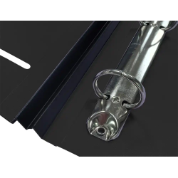 Carpeta liderpapel 4 anillas redondas 25 mm polipropileno din a4 ultra compacta con lomo extensible 4 cm negro