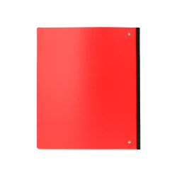 Carpeta liderpapel 4 anillas redondas 25 mm polipropileno din a4 ultra compacta con lomo extensible 4 cm rojo