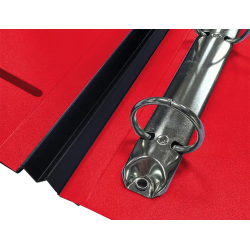 Carpeta liderpapel 4 anillas redondas 25 mm polipropileno din a4 ultra compacta con lomo extensible 4 cm rojo