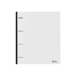 Carpeta liderpapel 4 anillas redondas 25 mm polipropileno din a4 ultra compacta con lomo extensible 4 cm translucida