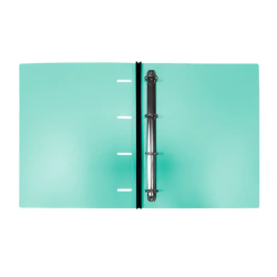 Carpeta liderpapel 4 anillas redondas 25 mm polipropileno din a4 ultra compacta con lomo extensible 4 cm verde