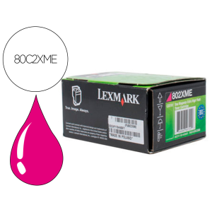 Toner laser lexmark 80c2xme...