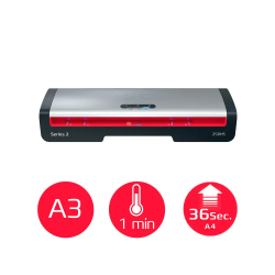 Plastificadora gbc 250hs office din a3 apagado automatico 2 rodillos hasta 125 micras