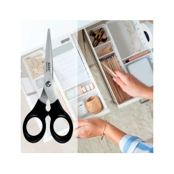 Tijera oficina leitz acero inoxidable 165 mm color negro