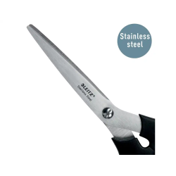 Tijera oficina leitz acero inoxidable 185 mm color negro