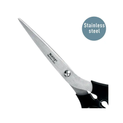 Tijera oficina leitz acero inoxidable 200 mm color negro