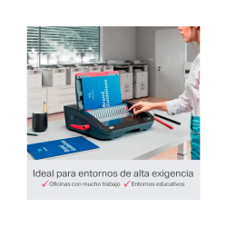Encuadernadora electrica para canutillo gbc combbind cb25e perfora 25 hojas tamaño a4/a5 encuaderna 390 hojas