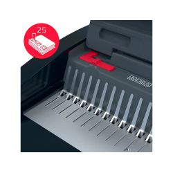 Encuadernadora electrica para canutillo gbc combbind cb25e perfora 25 hojas tamaño a4/a5 encuaderna 390 hojas