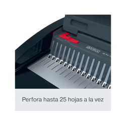 Encuadernadora electrica para canutillo gbc combbind cb25e perfora 25 hojas tamaño a4/a5 encuaderna 390 hojas