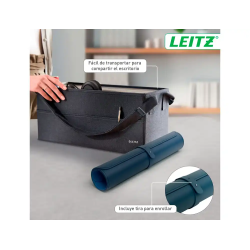 Alfombrilla de sobremesa leitz 80x40 cm color azul oscuro