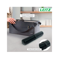 Alfombrilla de sobremesa leitz 80x40 cm color negro