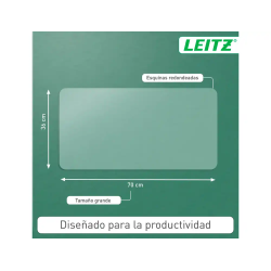 Alfombrilla de sobremesa leitz 70x36 cm transparente