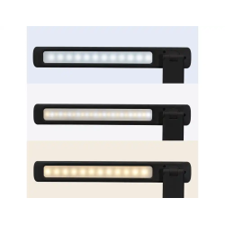 Lampara de escritorio maul led 2,7w 325lm luz ajustable panel tactil brazo giratorio negra