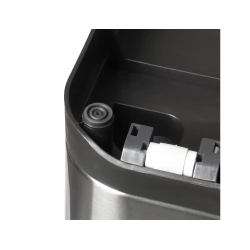 Papelera metalica maul cycle acero inoxidable con pedal 20+20 litros