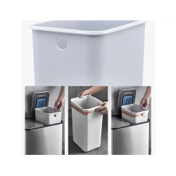 Papelera metalica maul cycle acero inoxidable con pedal 20+20 litros