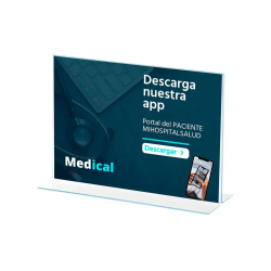 Expositor sobremesa archivo 2000 en forma de t a4 horizontal 85x300x215 mm