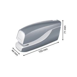 Grapadora petrus electrica e-310 contactless rojo metalizado capacidad 12 hojas usa grapas nº 10