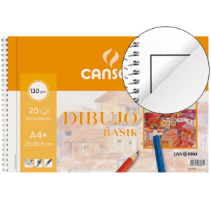 Bloc dibujo basik din a4+...