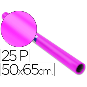 Papel charol rosa fuerte...