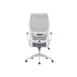 Silla q-connect oficina catania malla alt max 1230 mm anc 510 mm prof 490 mm ruedas premium color gris blanco