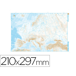 Mapa mudo b/n din a4 europa...