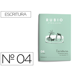 Cuaderno rubio caligrafia...