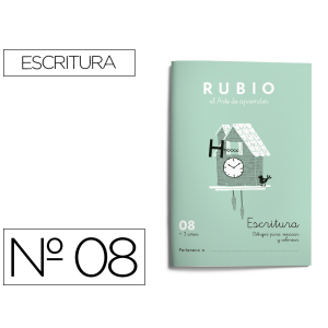 Cuaderno rubio caligrafia...