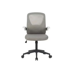 Silla q-connect oficina terni malla alt max 1050 mm anc 500 mm prof 480 mm color gris cuerpo negro