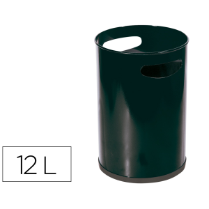 Papelera metalica con asas...