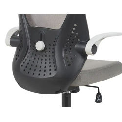 Silla q-connect oficina terni malla alt max 1050 mm anc 500 mm prof 480 mm color gris cuerpo negro