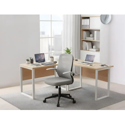 Silla q-connect oficina terni malla alt max 1050 mm anc 500 mm prof 480 mm color gris cuerpo negro