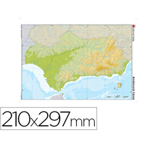 Mapa mudo color din a4...