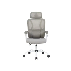 Silla q-connect direccion reggio malla alt max 1300 mm anc 520 mm prof 480 mm ruedas premium color gris blanco