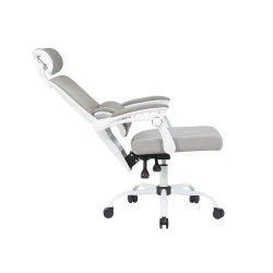 Silla q-connect direccion reggio malla alt max 1300 mm anc 520 mm prof 480 mm ruedas premium color gris blanco