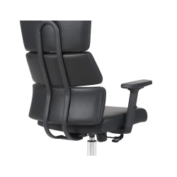 Silla q-connect direccion aurea similpiel alt max 1400 mm anc 520 mm prof 510 mm ruedas premium negro