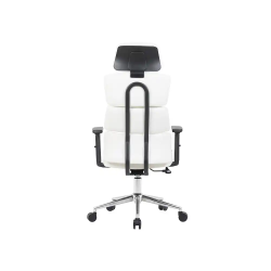 Silla q-connect direccion aurea similpiel alt max 1400 mm anc 520 mm prof 510 mm ruedas premium blanco