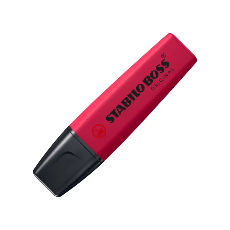 Rotulador stabilo boss fluorescente nature colors wildflower edition color rojo borgoña