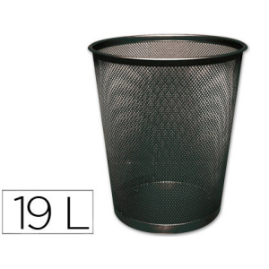 Papelera metalica q-connect...