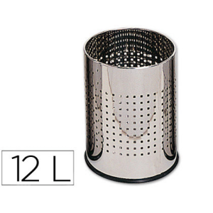 Papelera metalica q-connect...