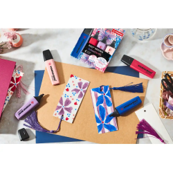 Rotulador stabilo boss fluorescente nature colors wildflower edition estuche de 4 unidades colores surtidos