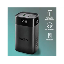 Bateria externa ngs para portatil carga rapida 65w 20000 mah 2xusb-c 1xusb-a