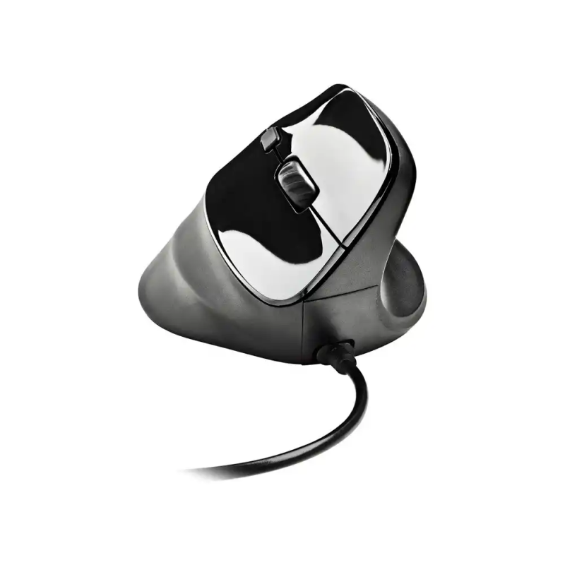 Raton ngs samsara optico 800/1600/2400/3200 dpi ergonomico y silencioso con sensor laser color negro