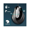 Raton ngs samsara optico 800/1600/2400/3200 dpi ergonomico y silencioso con sensor laser color negro