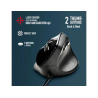 Raton ngs samsara optico 800/1600/2400/3200 dpi ergonomico y silencioso con sensor laser color negro