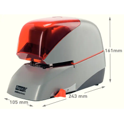 Grapadora rapid 5080e electrica blanco/negro capacidad 80 hojas usa grapas casete 5080